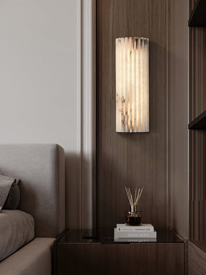 Alabaster Wall Light with Adjustable Brightness