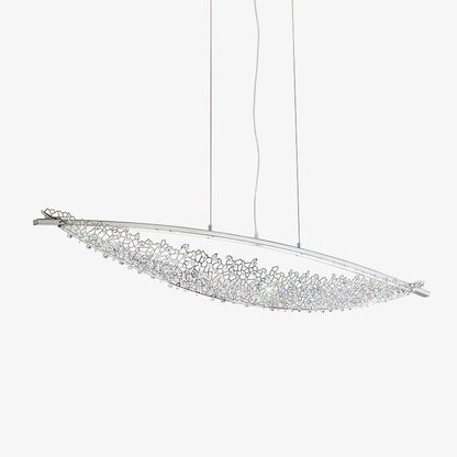 Adjustable Linear Pendant Light with Warm Glow — detail view