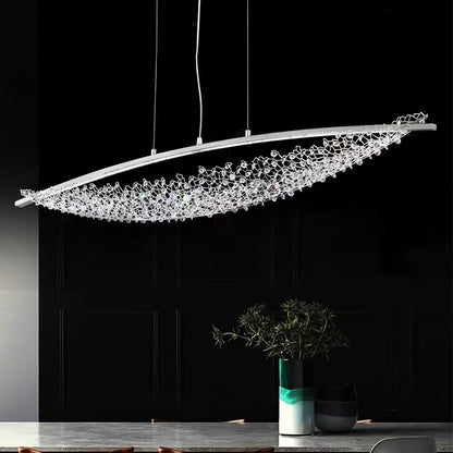 Adjustable Linear Pendant Light with Warm Glow — alternate angle
