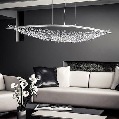 Adjustable Linear Pendant Light with Warm Glow — lifestyle view