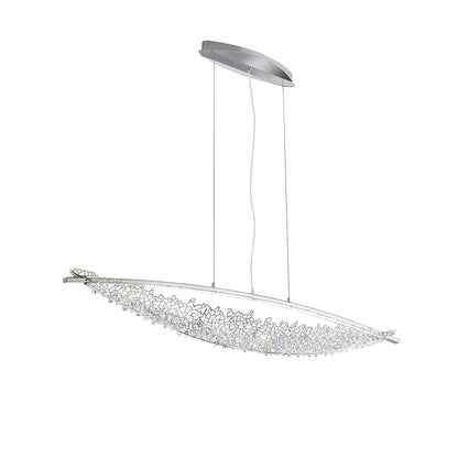 Adjustable Linear Pendant Light with Warm Glow