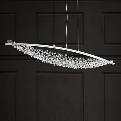 Adjustable Linear Pendant Light with Warm Glow