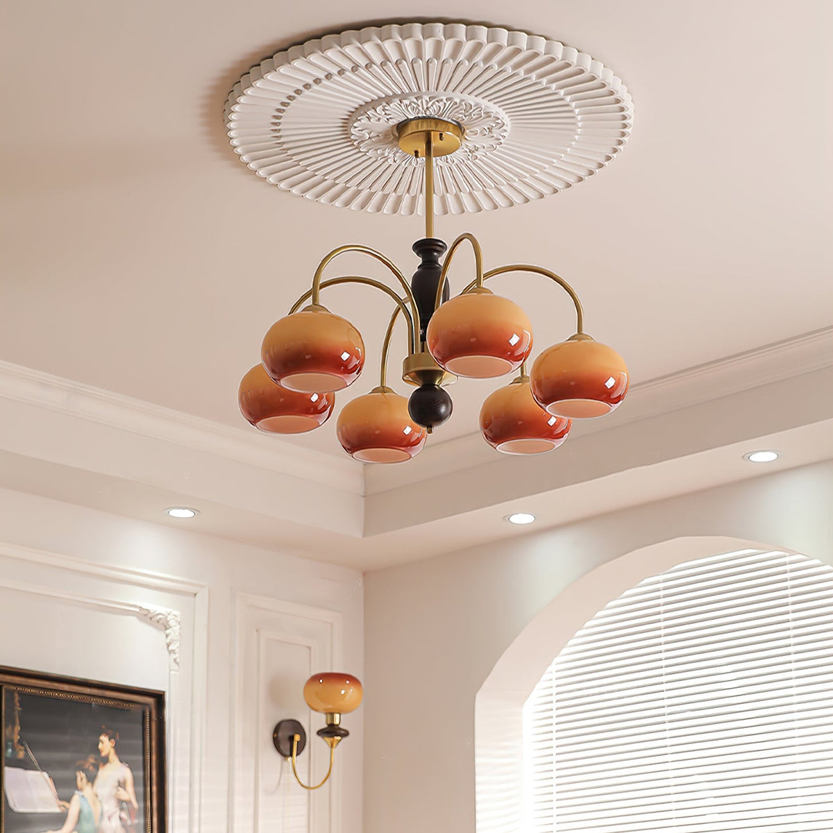 Arch Chandelier with Adjustable Brightness