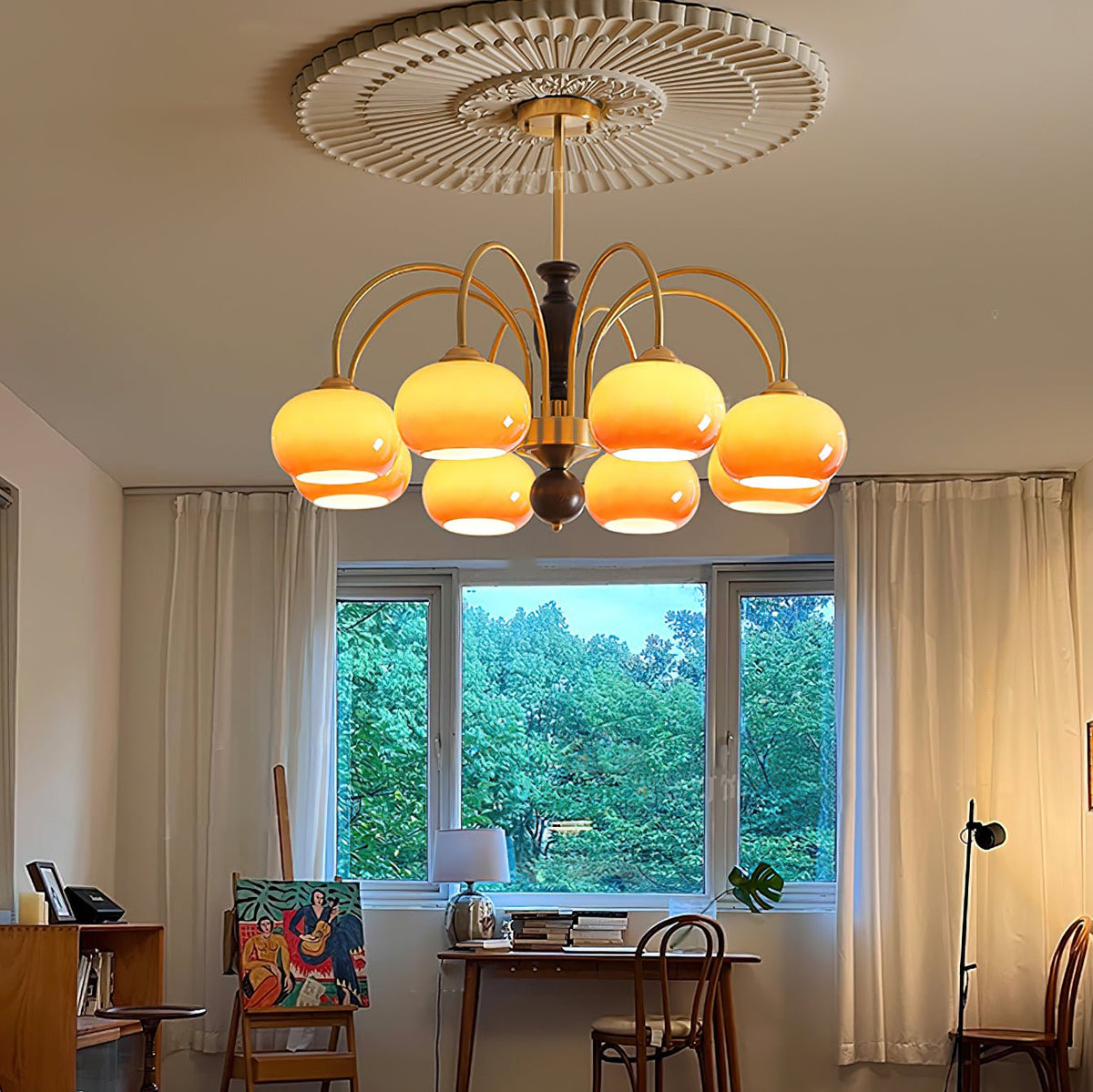 Arch Chandelier with Adjustable Brightness — lifestyle view
