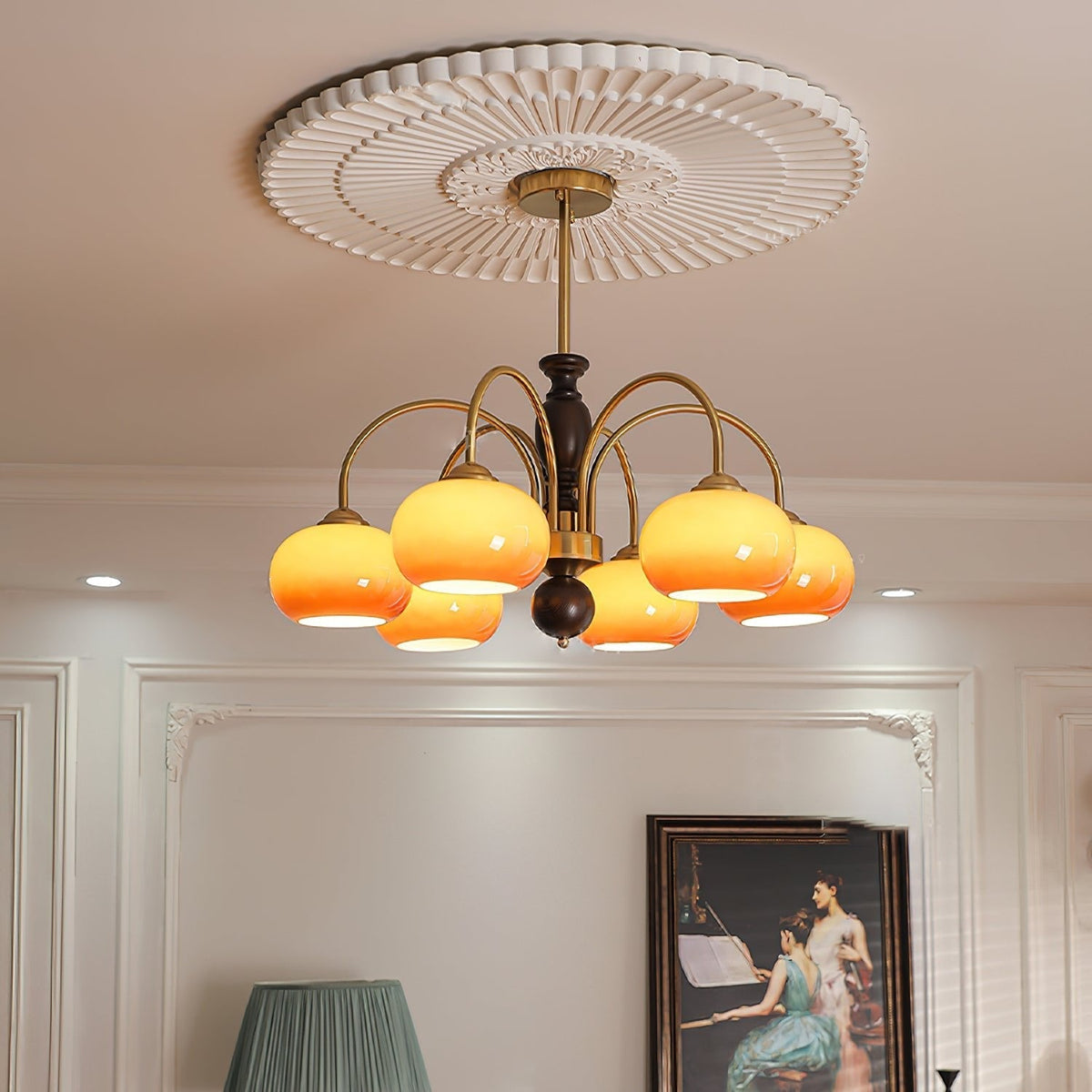 Arch Chandelier with Adjustable Brightness