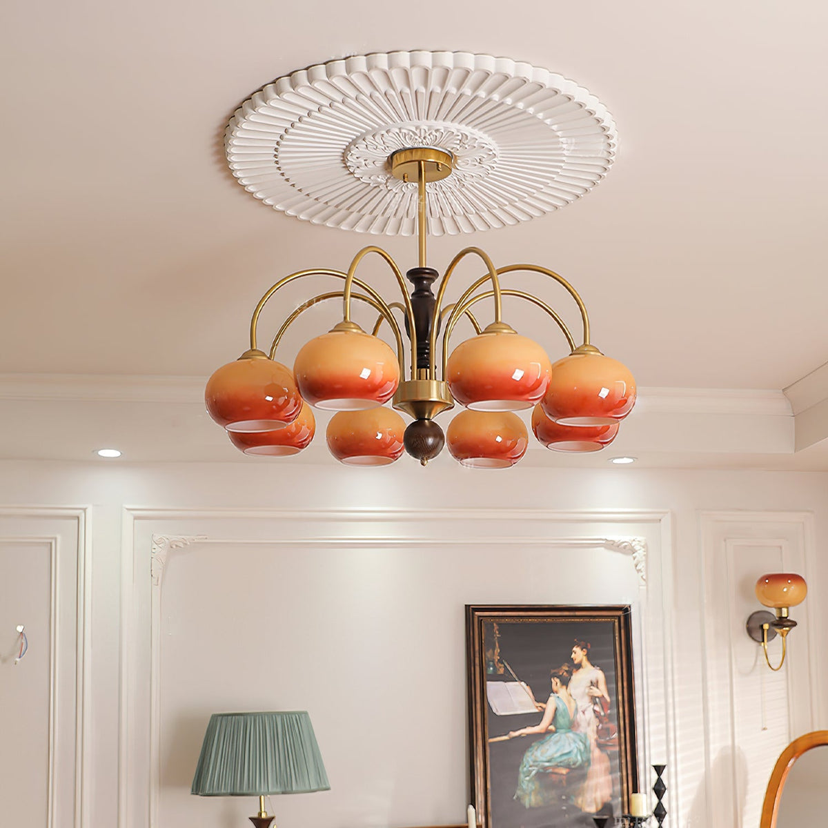 Arch Chandelier with Adjustable Brightness