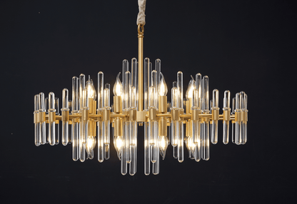 Vintage Antique Brass Chandelier Position 47