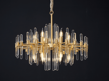 Vintage Antique Brass Chandelier Position 46