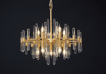 Vintage Antique Brass Chandelier Position 48
