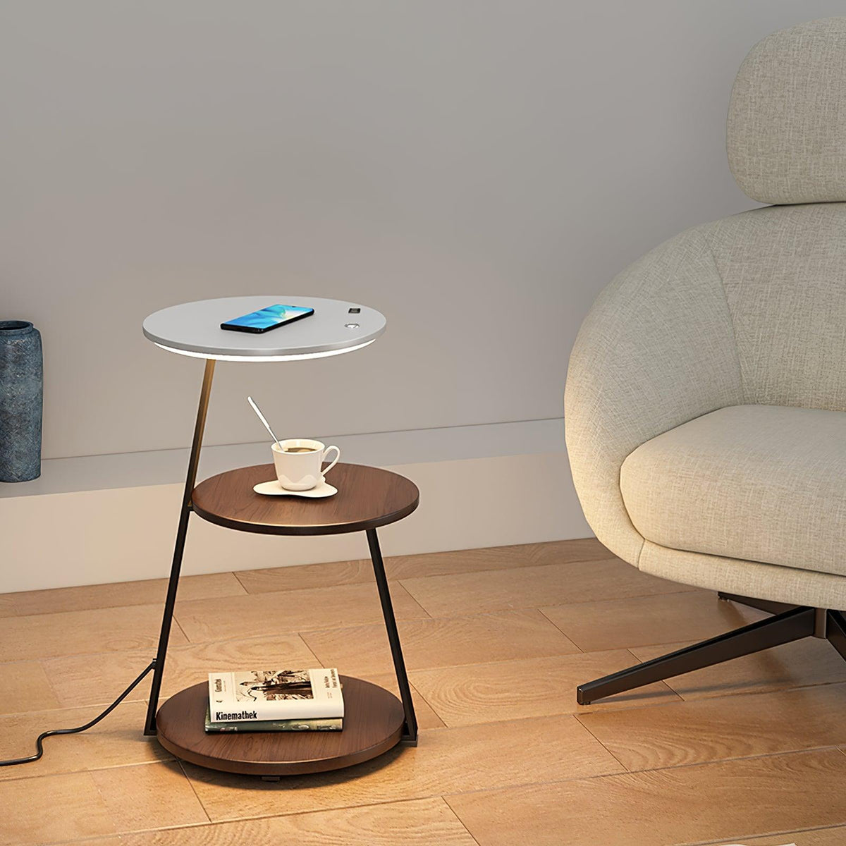 Antony Professional Side Floor Lamp with Adjustable Brightness & Moder — detail view