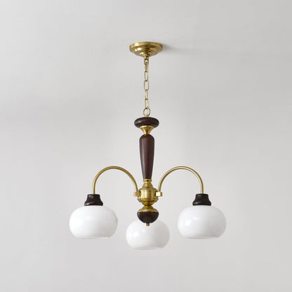 Arched Globe Chandelier with Adjustable Height