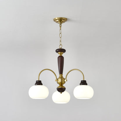 Arched Globe Chandelier with Adjustable Height