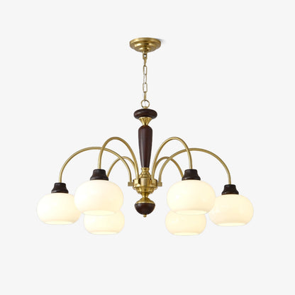 Arched Globe Chandelier with Adjustable Height