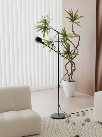 Arclen Adjustable Floor Lamp with Dimmable LED & Modern Design — side view
