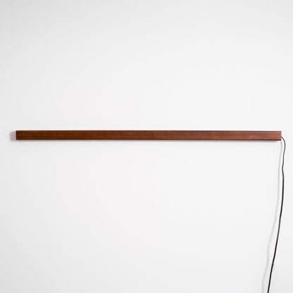 Linear Wood Plug-In Wall Light, Dimmable