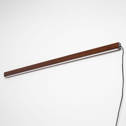 Linear Wood Plug-In Wall Light, Dimmable