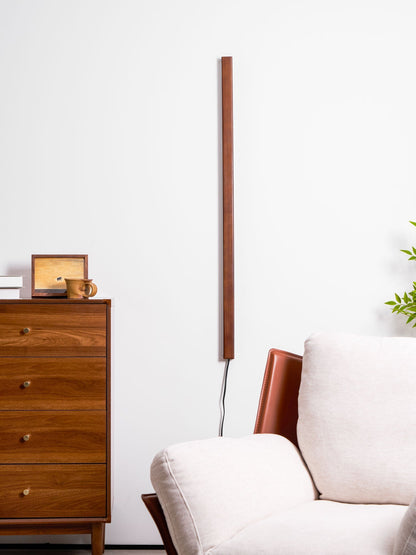 Linear Wood Plug-In Wall Light, Dimmable
