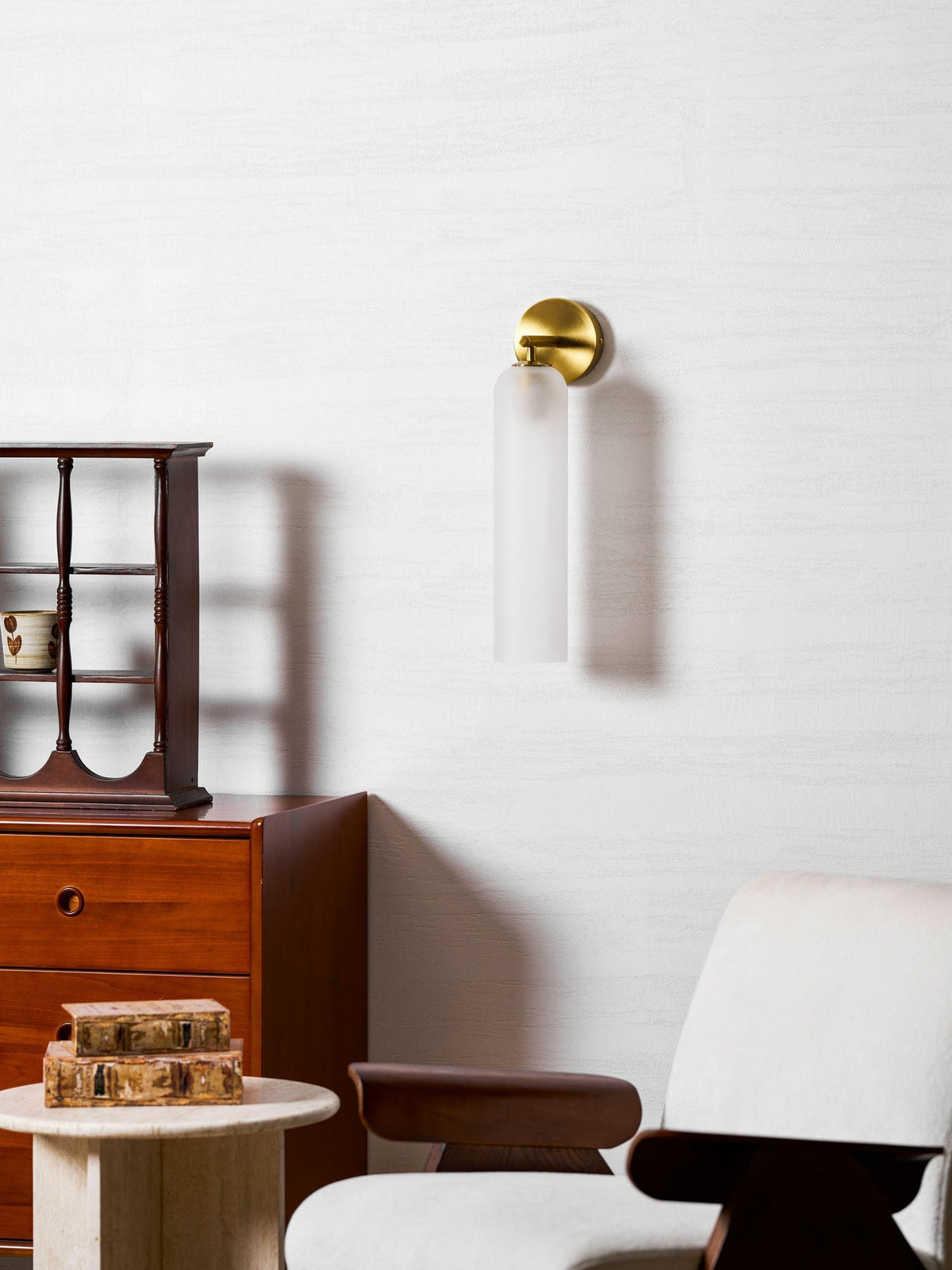 Art Glass Wall Sconce with LED Lighting