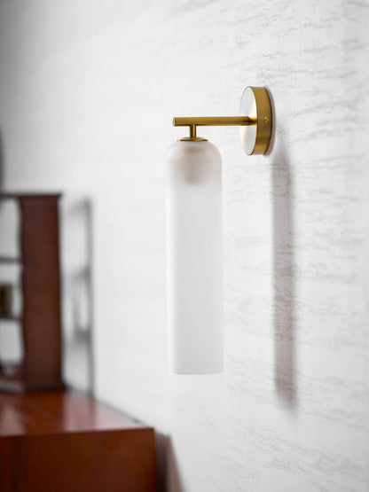 Art Glass Wall Sconce with LED Lighting