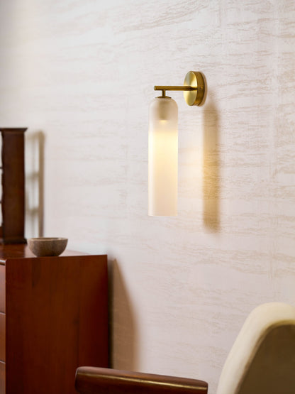 Art Glass Wall Sconce with LED Lighting