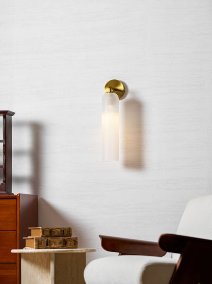 Art Glass Wall Sconce with LED Lighting