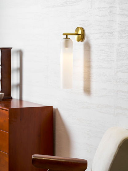 Art Glass Wall Sconce with LED Lighting