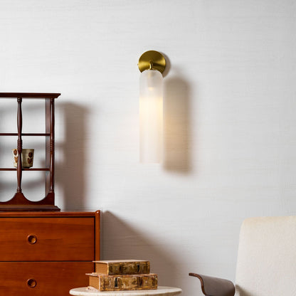 Art Glass Wall Sconce with LED Lighting