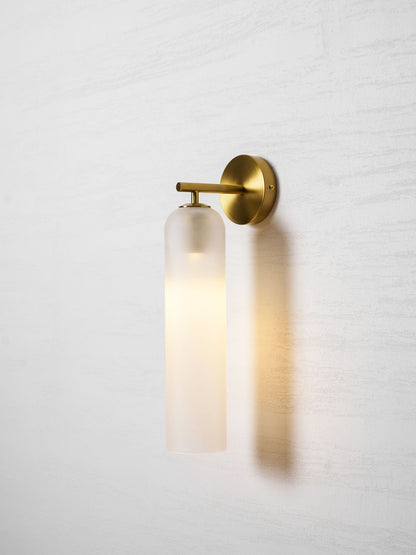 Art Glass Wall Sconce with LED Lighting