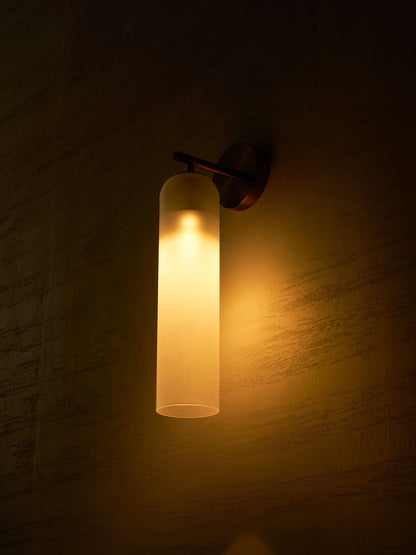 Art Glass Wall Sconce with LED Lighting