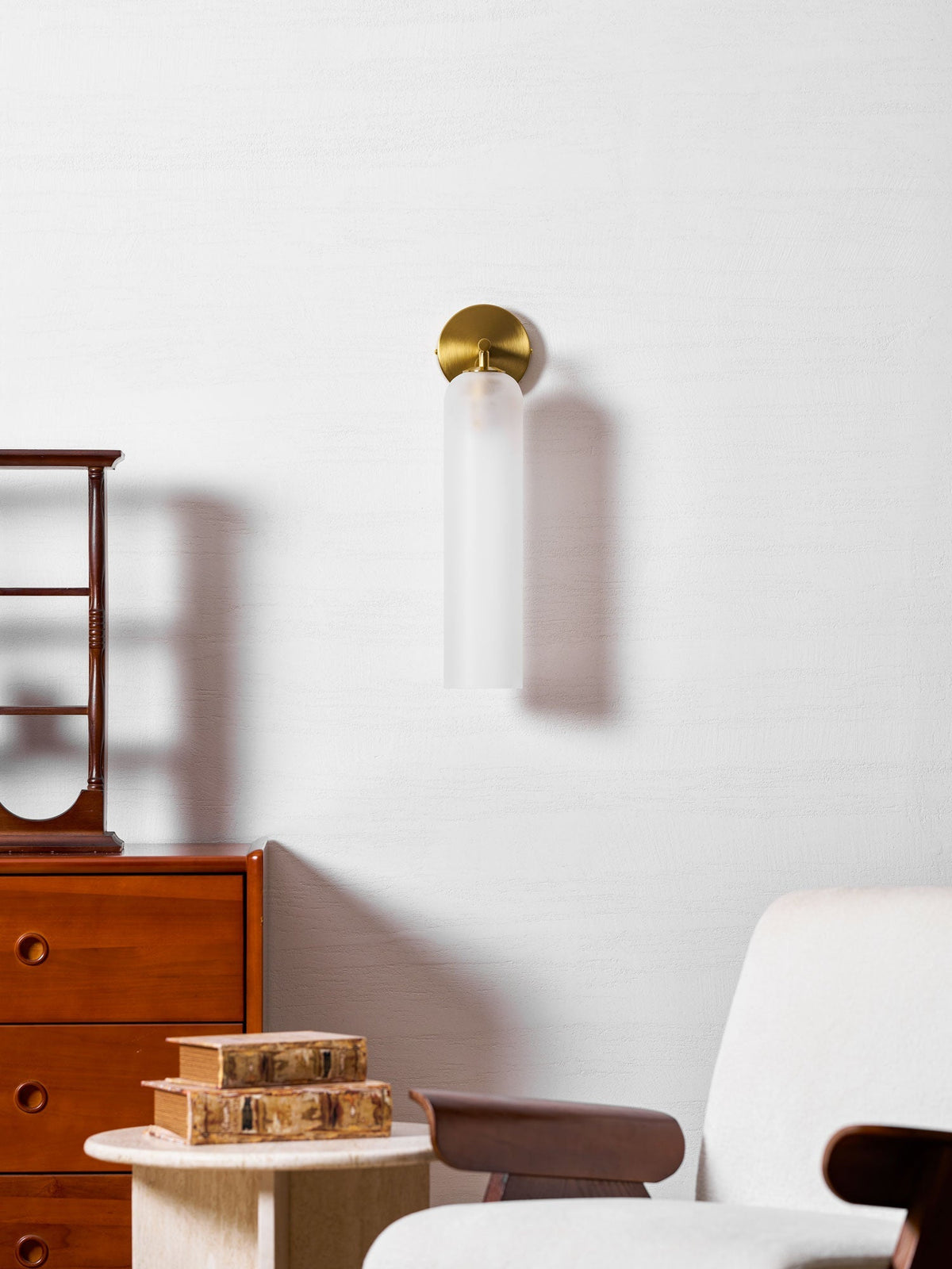 Art Glass Wall Sconce with LED Lighting