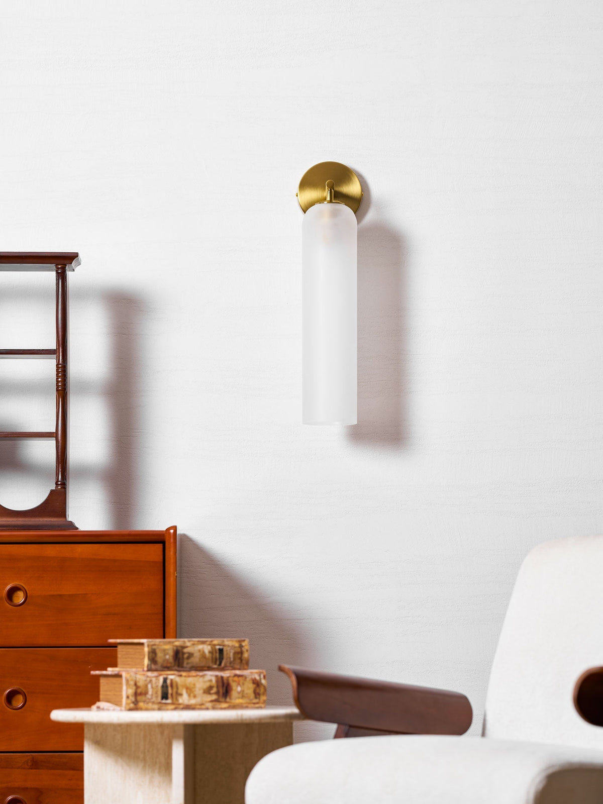 Art Glass Wall Sconce with LED Lighting