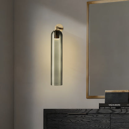 Art Glass Wall Sconce with LED Lighting