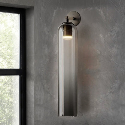 Art Glass Wall Sconce with LED Lighting
