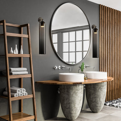 Art Glass Wall Sconce with LED Lighting