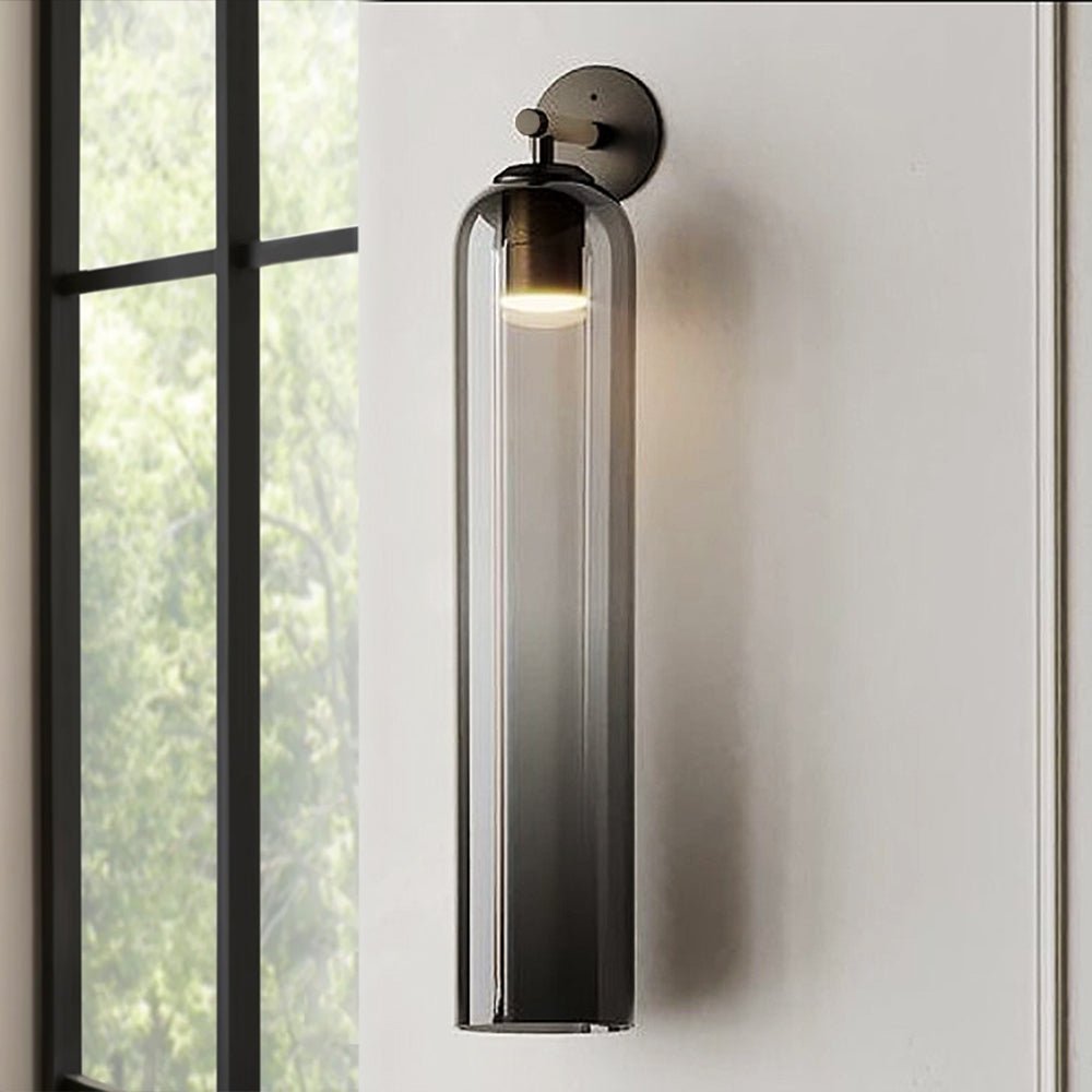 Art Glass Wall Sconce with LED Lighting