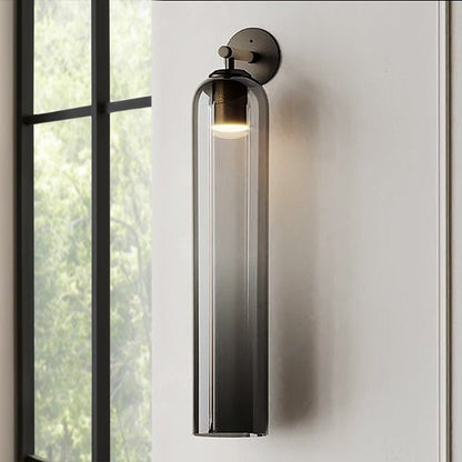 Art Glass Wall Sconce with LED Lighting
