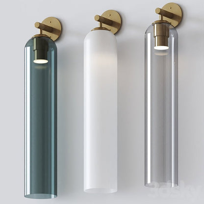 Art Glass Wall Sconce with LED Lighting