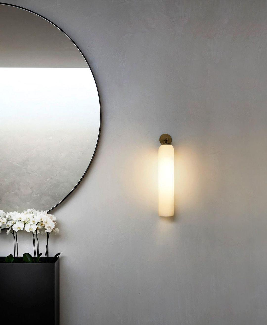 Art Glass Wall Sconce with LED Lighting