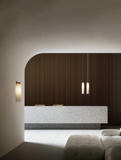 Art Glass Wall Sconce with LED Lighting