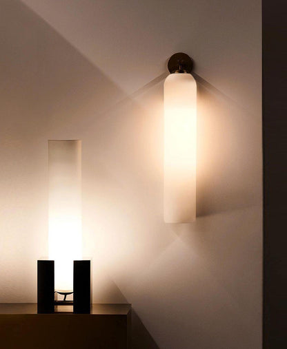 Art Glass Wall Sconce with LED Lighting