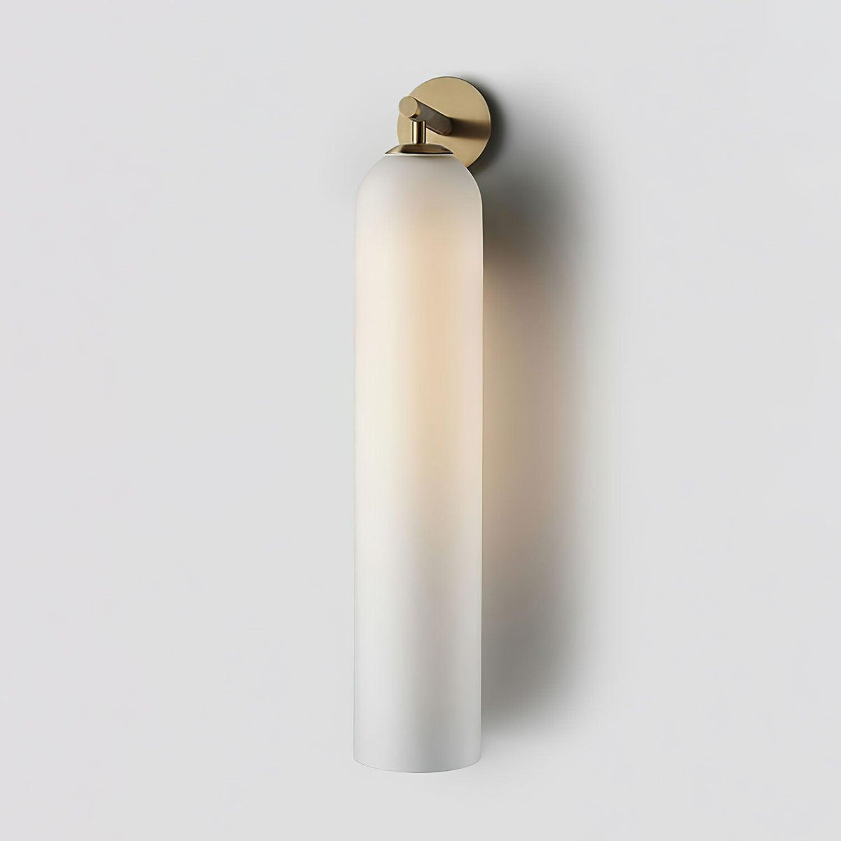 Art Glass Wall Sconce with LED Lighting — side view