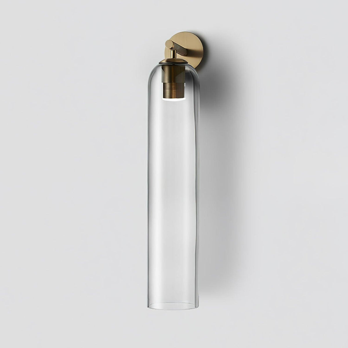 Art Glass Wall Sconce with LED Lighting — front view