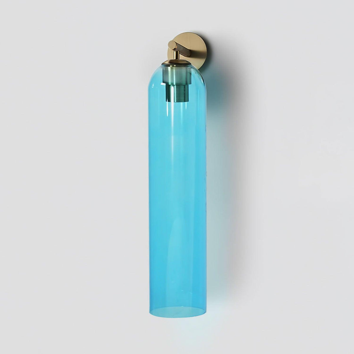 Art Glass Wall Sconce with LED Lighting — front view