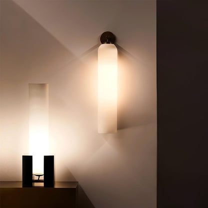 Art Glass Wall Sconce with LED Lighting
