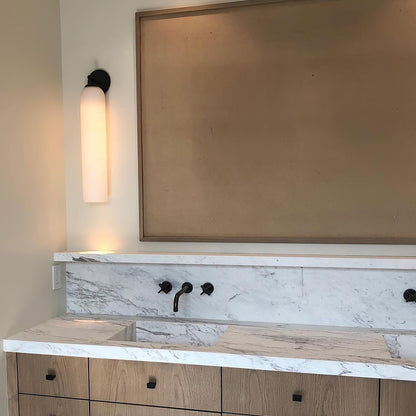 Art Glass Wall Sconce with LED Lighting