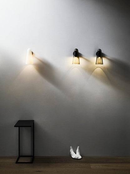 Conical Glass Wall Lamp, Soft Ambient Light