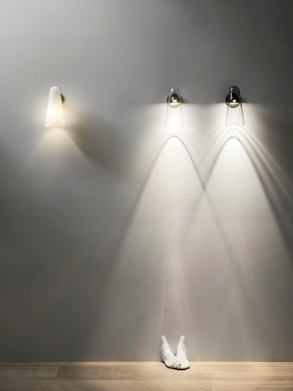 Conical Glass Wall Lamp, Soft Ambient Light