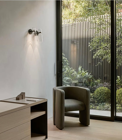 Conical Glass Wall Lamp, Soft Ambient Light