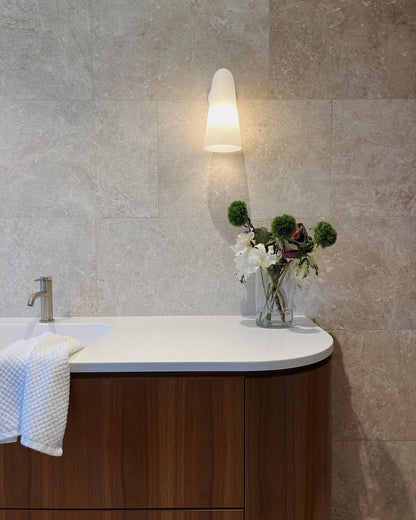 Conical Glass Wall Lamp, Soft Ambient Light