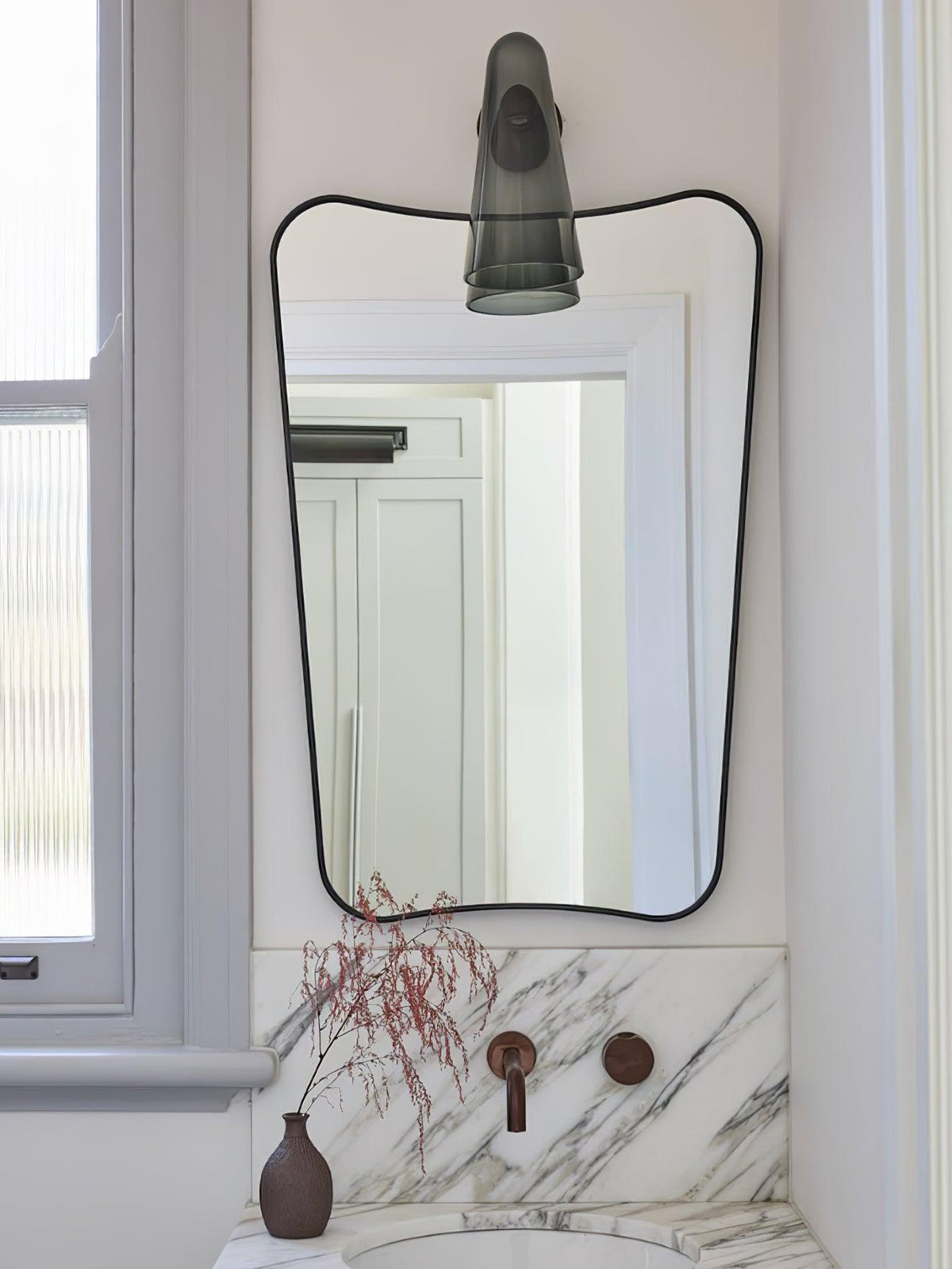Conical Glass Wall Lamp, Soft Ambient Light